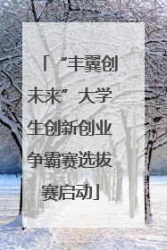 “丰翼创未来”大学生创新创业争霸赛选拔赛启动
