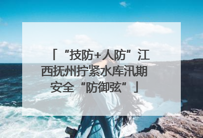 “技防+人防”江西抚州拧紧水库汛期安全“防御弦”