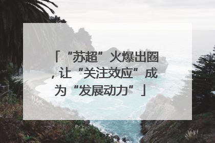 “苏超”火爆出圈，让“关注效应”成为“发展动力”