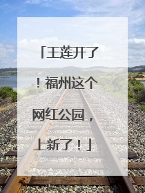 王莲开了！福州这个网红公园，上新了！