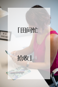 田间忙抢收