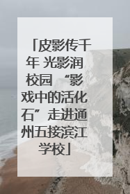 皮影传千年 光影润校园 “影戏中的活化石”走进通州五接滨江学校