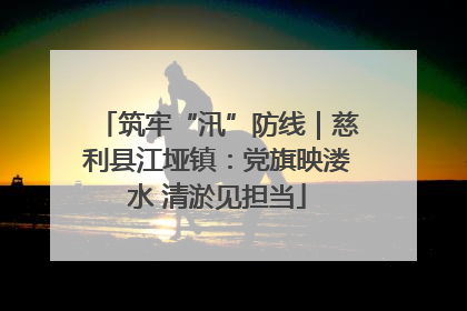 筑牢“汛”防线｜慈利县江垭镇：党旗映溇水 清淤见担当