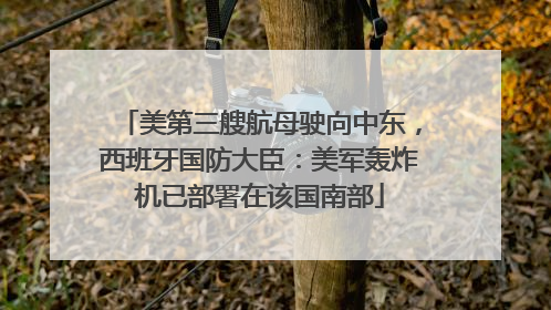 美第三艘航母驶向中东，西班牙国防大臣：美军轰炸机已部署在该国南部