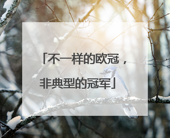 不一样的欧冠，非典型的冠军
