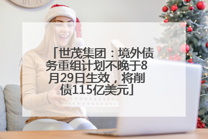 世茂集团：境外债务重组计划不晚于8月29日生效，将削债115亿美元