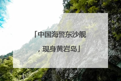 中国海警东沙舰，现身黄岩岛