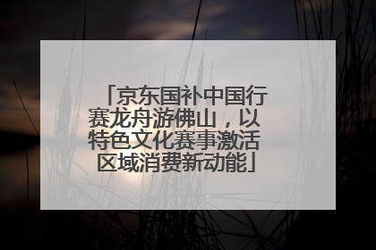 京东国补中国行赛龙舟游佛山，以特色文化赛事激活区域消费新动能