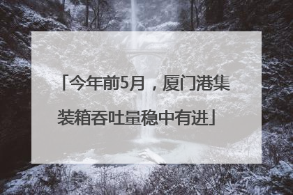今年前5月，厦门港集装箱吞吐量稳中有进