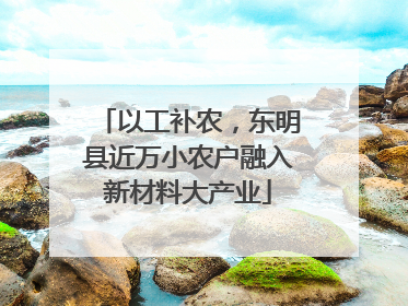 以工补农，东明县近万小农户融入新材料大产业