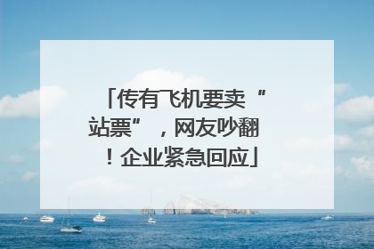 传有飞机要卖“站票”，网友吵翻！企业紧急回应