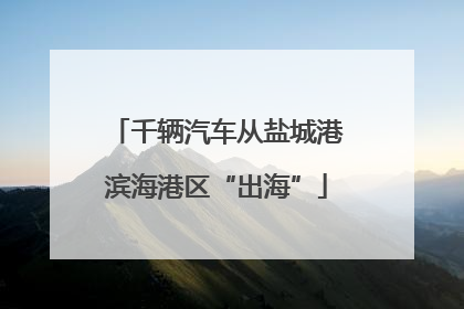 千辆汽车从盐城港滨海港区“出海”
