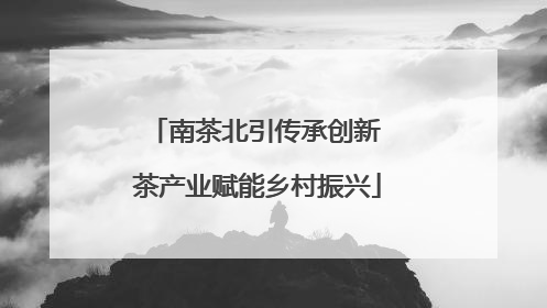 南茶北引传承创新 茶产业赋能乡村振兴