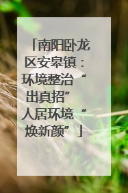 南阳卧龙区安皋镇：环境整治“出真招” 人居环境“焕新颜”