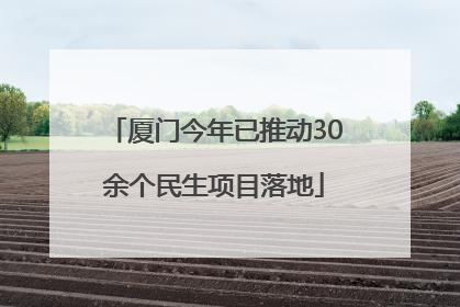 厦门今年已推动30余个民生项目落地