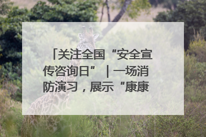 关注全国“安全宣传咨询日”｜一场消防演习，展示“康康”应急实力