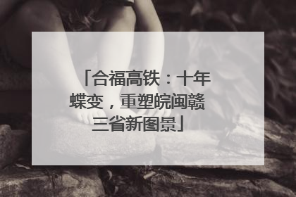 合福高铁：十年蝶变，重塑皖闽赣三省新图景