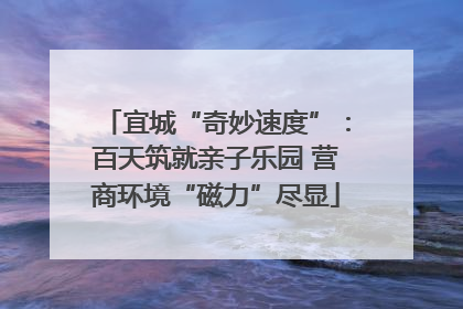 宜城“奇妙速度”：百天筑就亲子乐园 营商环境“磁力”尽显