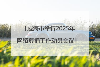 威海市举行2025年网络募捐工作动员会议