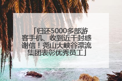 归还5000多部游客手机、收到近千封感谢信！尧山大峡谷漂流集团表彰优秀员工