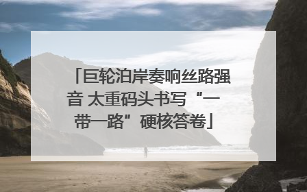 巨轮泊岸奏响丝路强音 太重码头书写“一带一路”硬核答卷