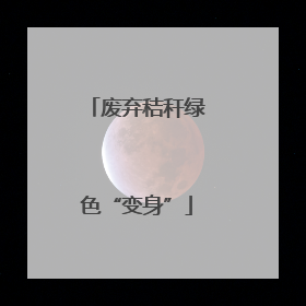 废弃秸秆绿色“变身”