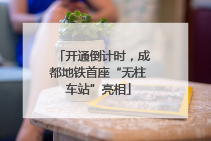 开通倒计时，成都地铁首座“无柱车站”亮相
