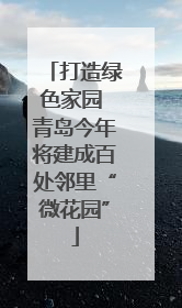 打造绿色家园 青岛今年将建成百处邻里“微花园”