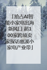 抢占AI智能小家电出海新风口 超100家跨境卖家探访慈溪小家电产业带