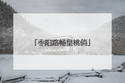 枣阳路畅皇桃俏