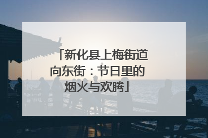 新化县上梅街道向东街：节日里的烟火与欢腾