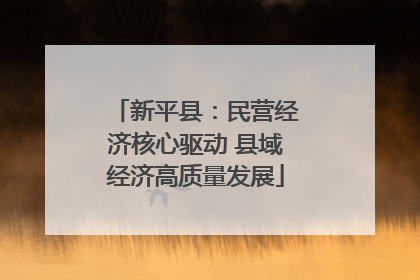 新平县：民营经济核心驱动 县域经济高质量发展