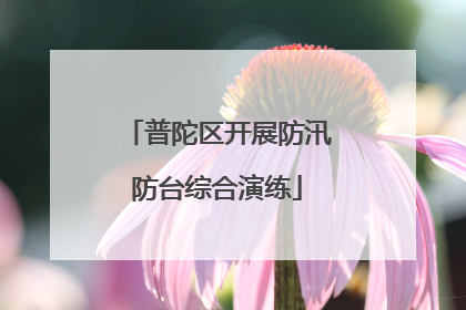普陀区开展防汛防台综合演练