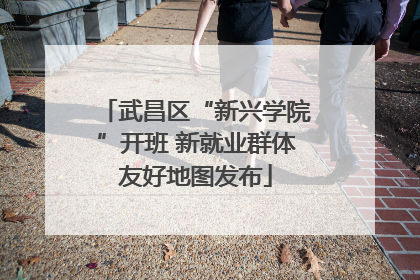 武昌区“新兴学院”开班 新就业群体友好地图发布
