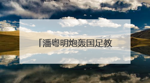 潘粤明炮轰国足教练伊万：一个装傻不辞职的所谓教练，你指望它拯救中国足球！此前曾多次发文评价国足