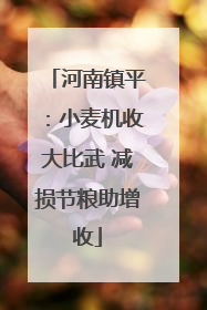 河南镇平：小麦机收大比武 减损节粮助增收