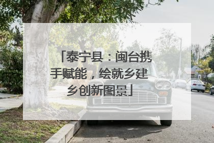 泰宁县：闽台携手赋能，绘就乡建乡创新图景