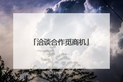 洽谈合作觅商机