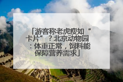 游客称老虎瘦如“卡片”？北京动物园：体重正常，饲料能保障营养需求