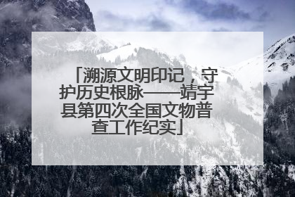 溯源文明印记，守护历史根脉——靖宇县第四次全国文物普查工作纪实