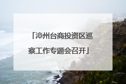 漳州台商投资区巡察工作专题会召开