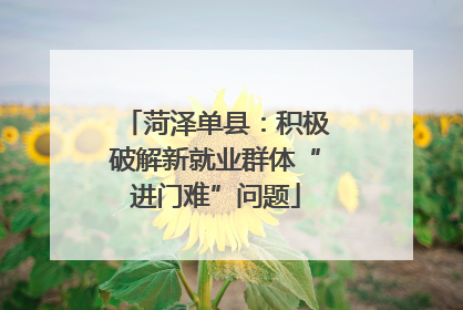 菏泽单县：积极破解新就业群体“进门难”问题