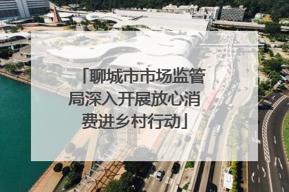 聊城市市场监管局深入开展放心消费进乡村行动