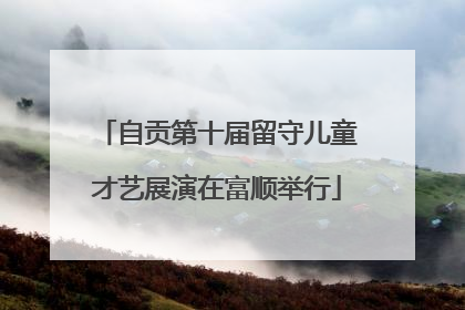 自贡第十届留守儿童才艺展演在富顺举行