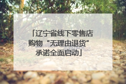 辽宁省线下零售店购物“无理由退货”承诺全面启动