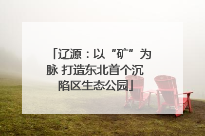 辽源：以“矿”为脉 打造东北首个沉陷区生态公园