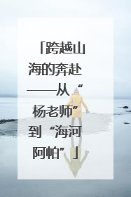 跨越山海的奔赴——从“杨老师”到“海河阿帕”