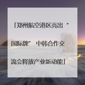 郑州航空港区亮出“国际牌” 中韩合作交流会释放产业新动能