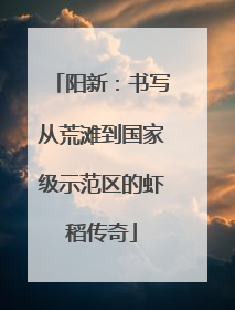 阳新：书写从荒滩到国家级示范区的虾稻传奇