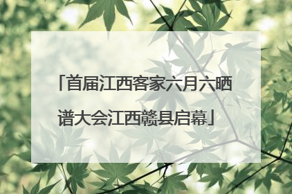 首届江西客家六月六晒谱大会江西赣县启幕